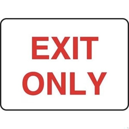 Accuform Exit Sign, Aluminum, 14 in W, 10 in H MADM429VA